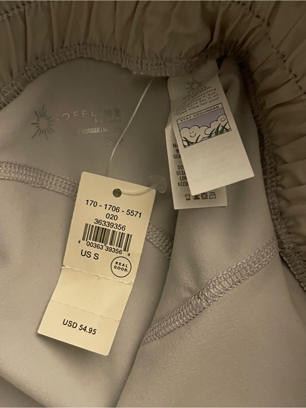 Offline by Aerie Women's Gray Athletic Elastic-Waist Active Shorts Sz Small NWT - Picture 10 of 12